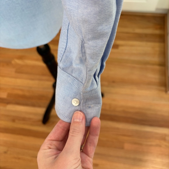 ✨ Sézane Tomboy Shirt in Oxford Blue – Size 38 ✨ - Picture 5 of 11